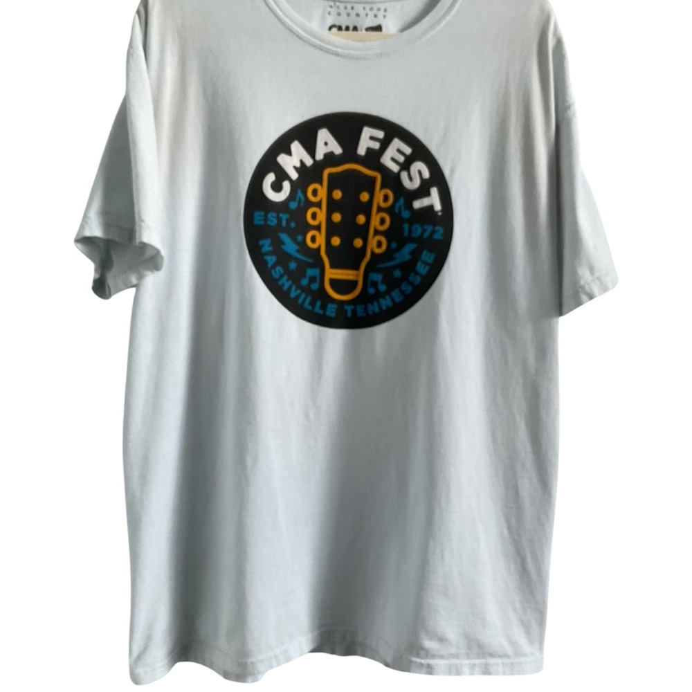 Hanes White CMA Fest Graphic Tee 1972